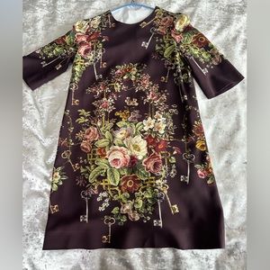 Dolce & Gabbana Burgundy Mini Dress